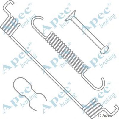 APEC BRAKING kit987 -  Комплектующие, тормозная колодка
